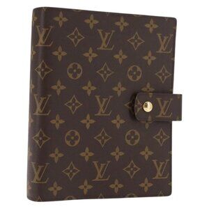 LOUIS VUITTON Monogram Agenda GM Day Planner Cover R20006 LV Auth BA6973
